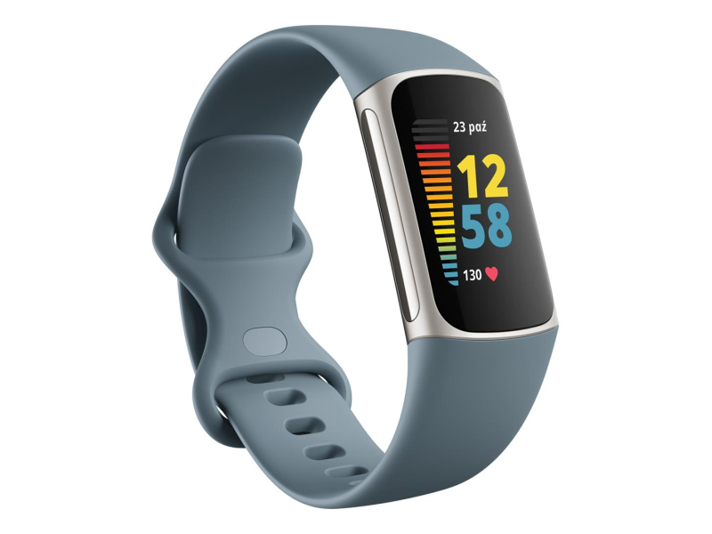 Google Fitbit Charge 5 platynowo niebieski